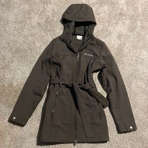 Columbia water resistant fleece mid line jacket